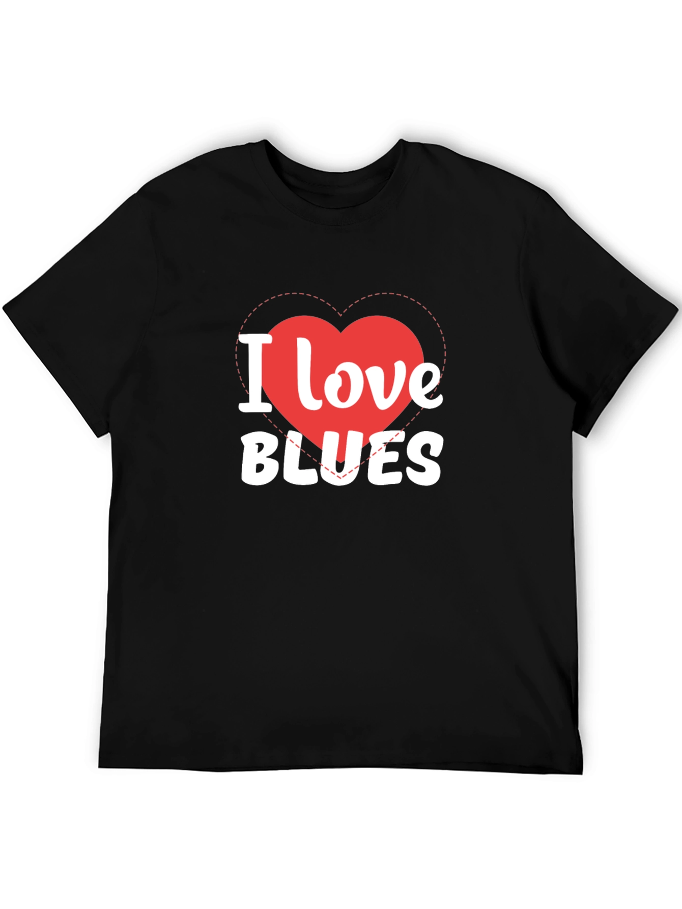 I Love Blues Graphic T-Shirt