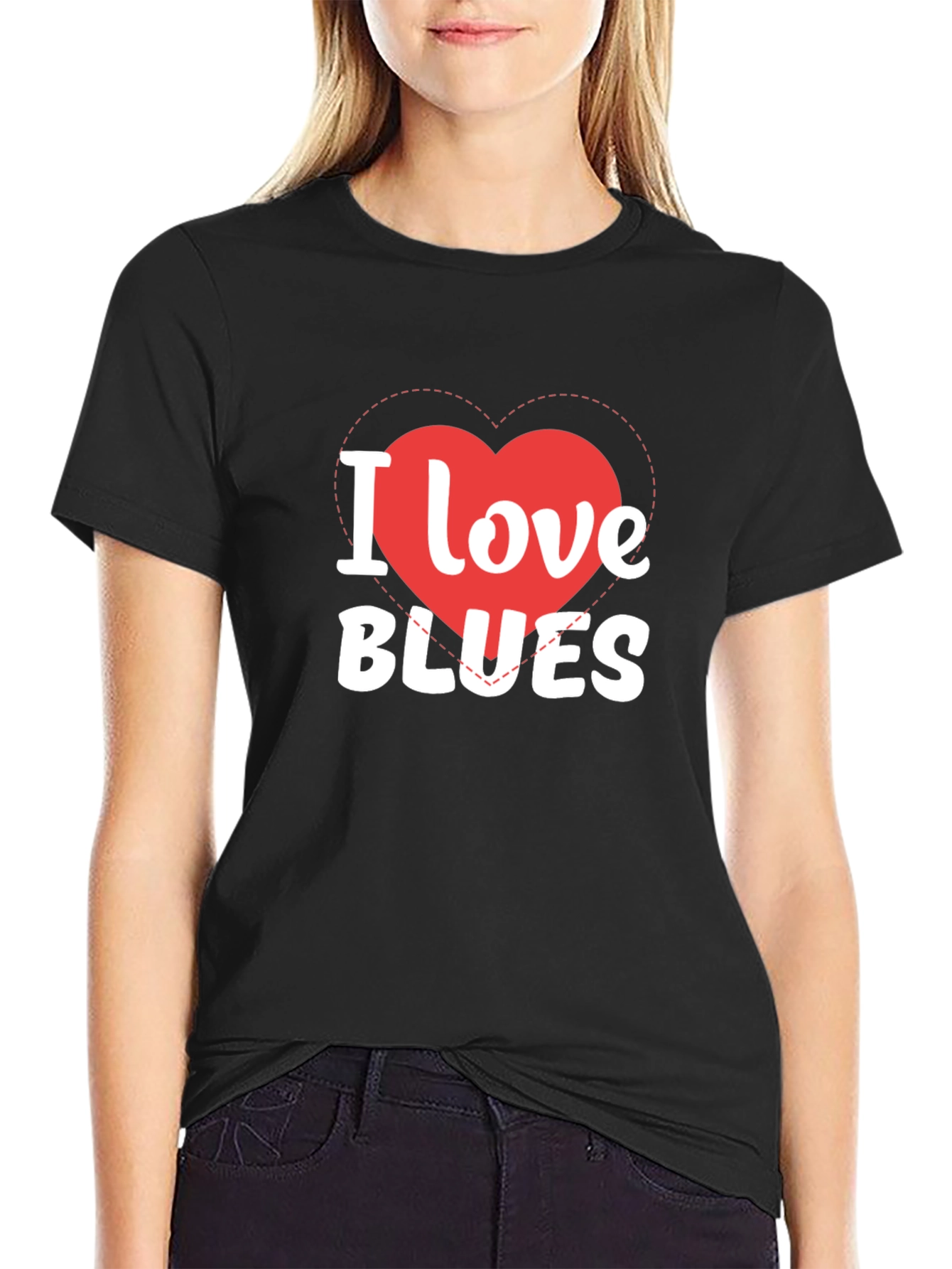 I Love Blues Graphic T-Shirt