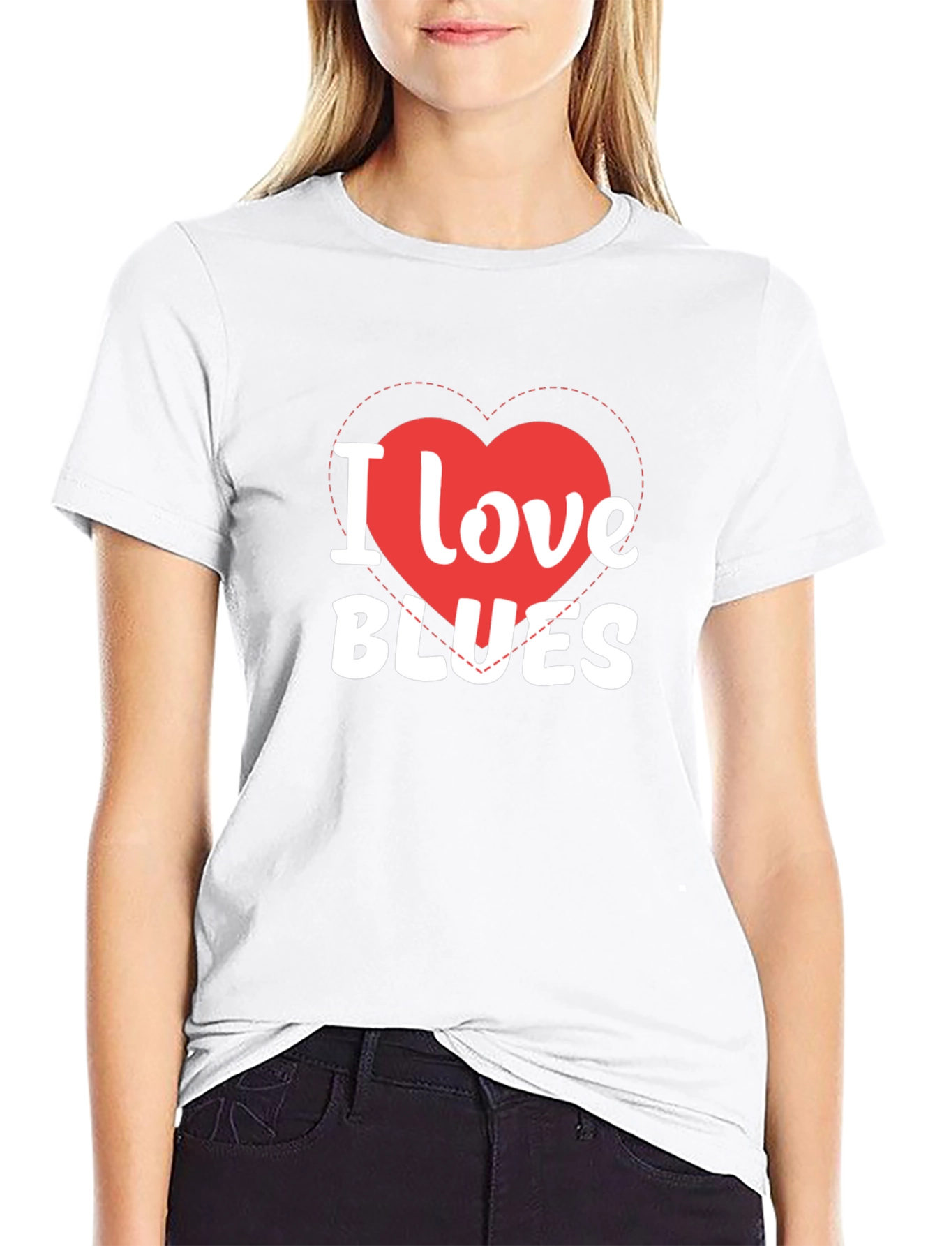 I Love Blues Graphic T-Shirt
