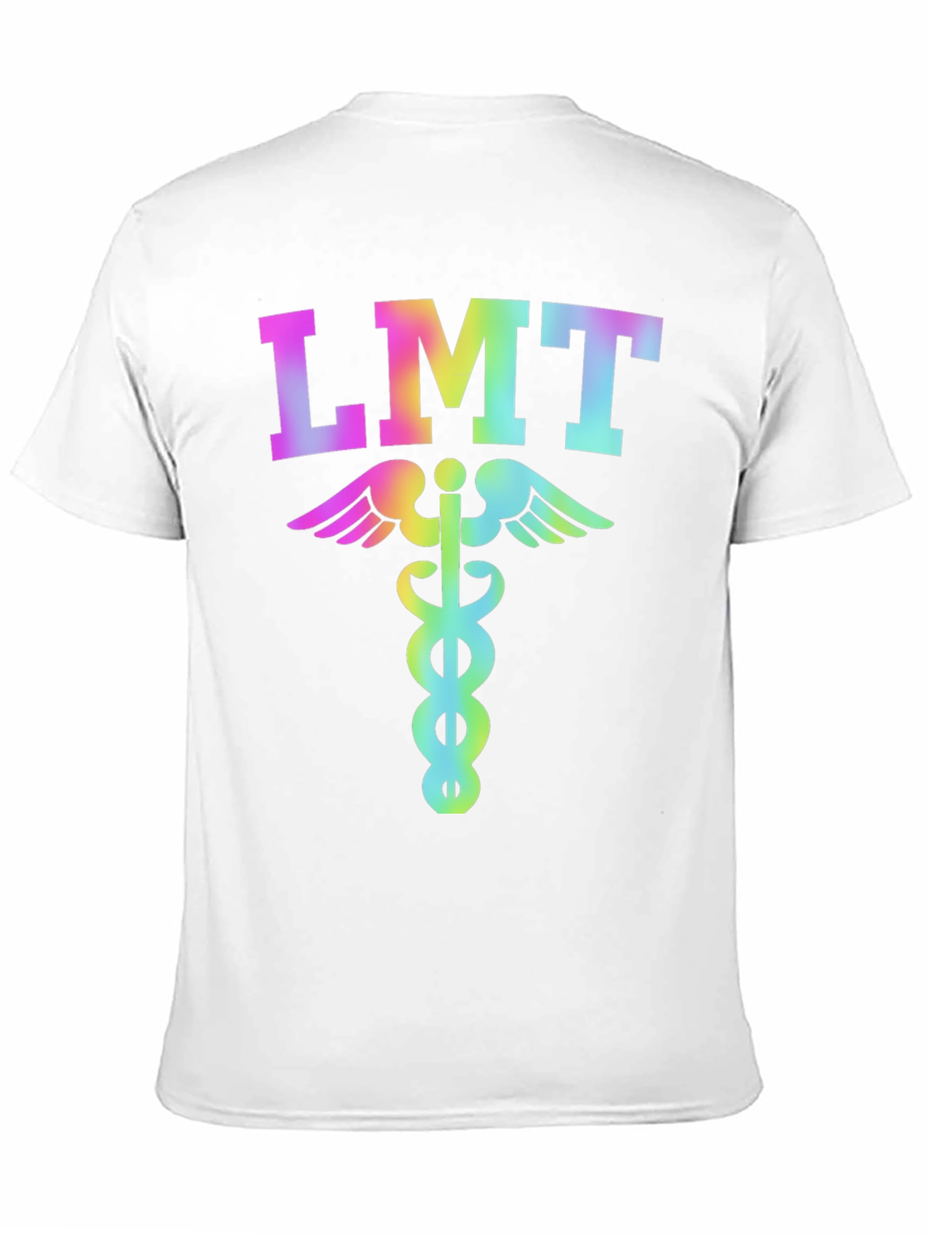 LMT Rainbow Caduceus T-Shirt - EMT Licensed Medical Tee