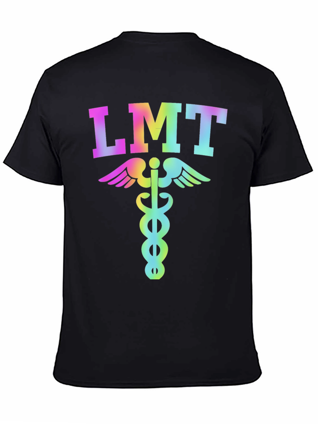 LMT Rainbow Caduceus T-Shirt - EMT Licensed Medical Tee