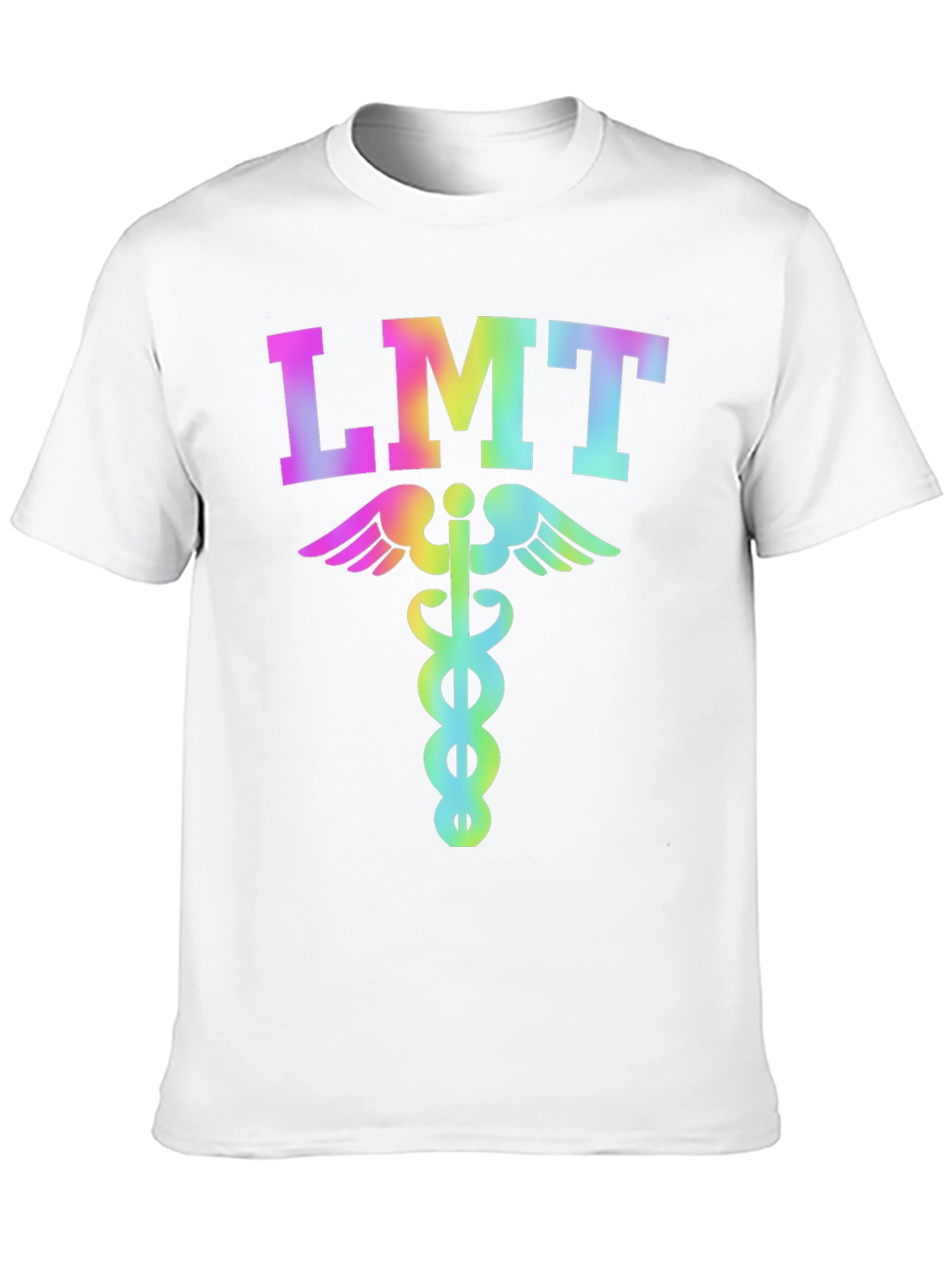 LMT Rainbow Caduceus T-Shirt - EMT Licensed Medical Tee