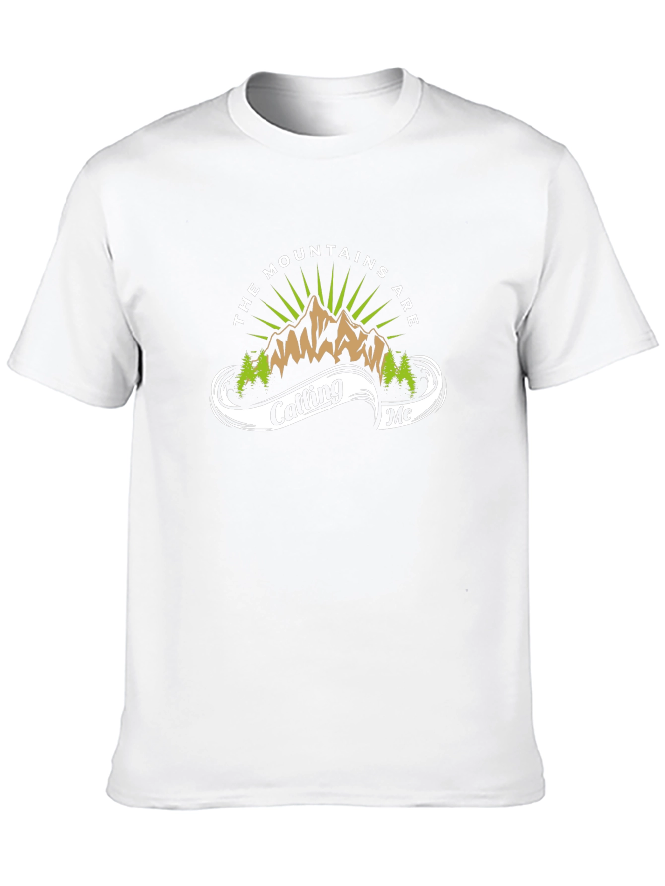 Mountains Are Calling Me Graphic Tee - Black