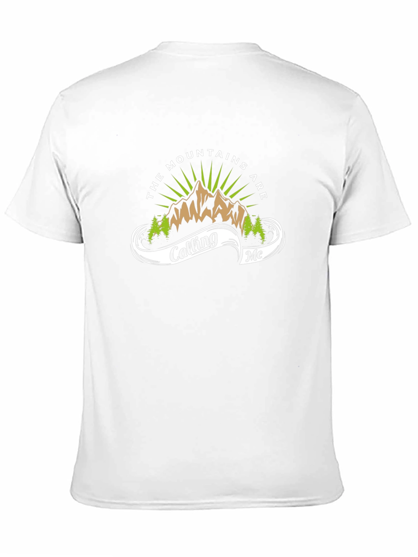 Mountains Are Calling Me Graphic Tee - Black
