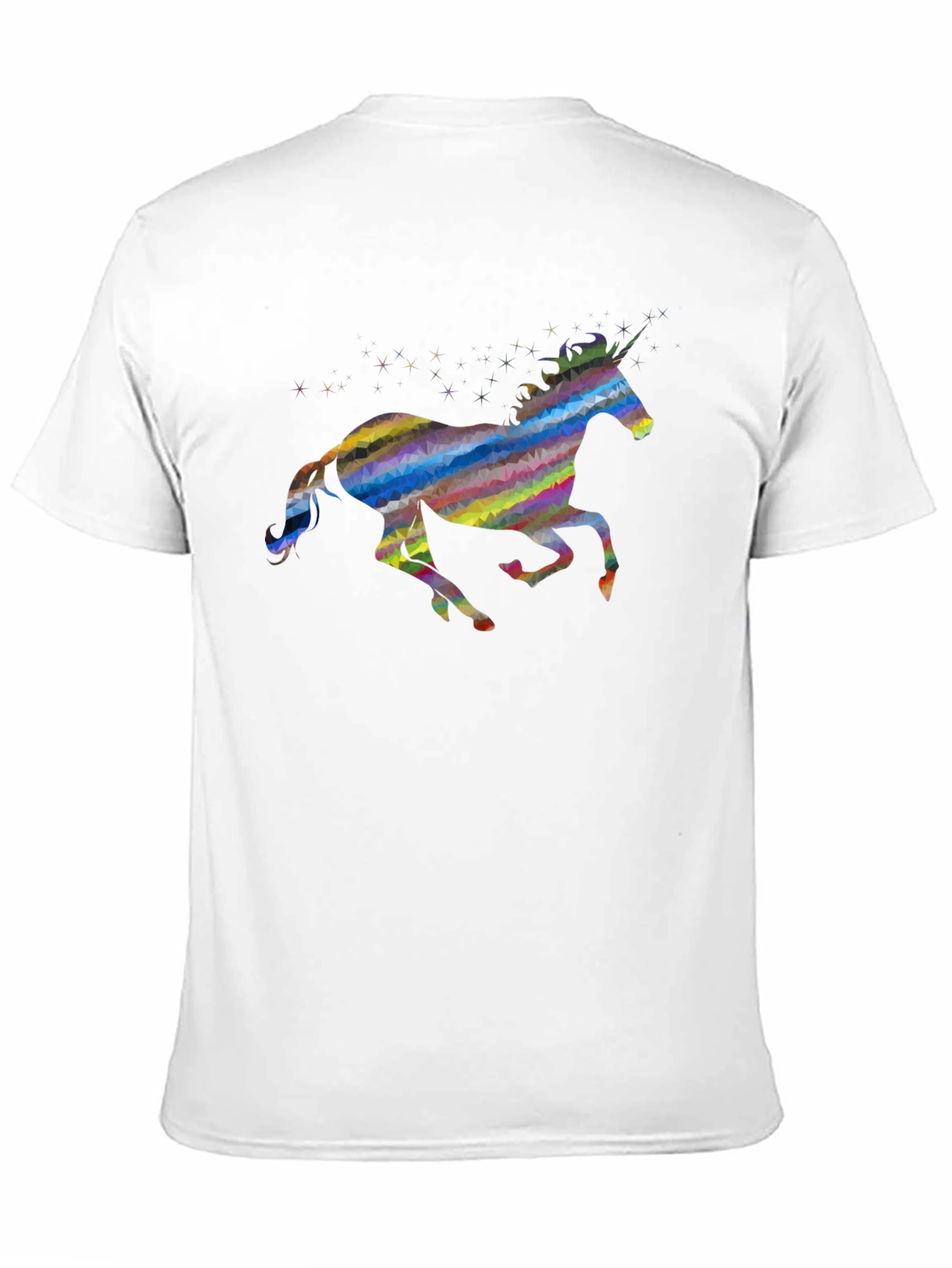 Rainbow Unicorn Graphic Tee - Black
