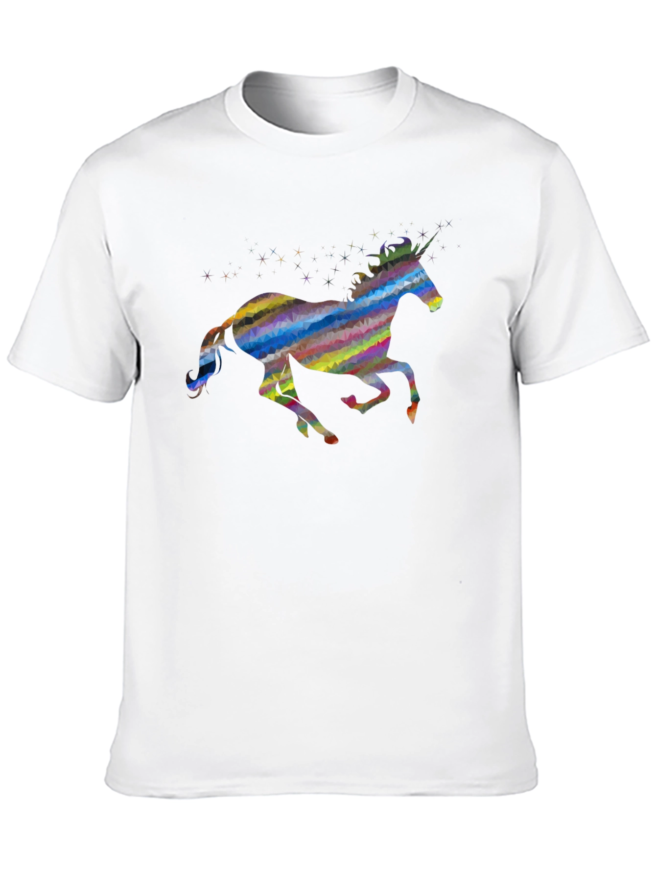 Rainbow Unicorn Graphic Tee - Black