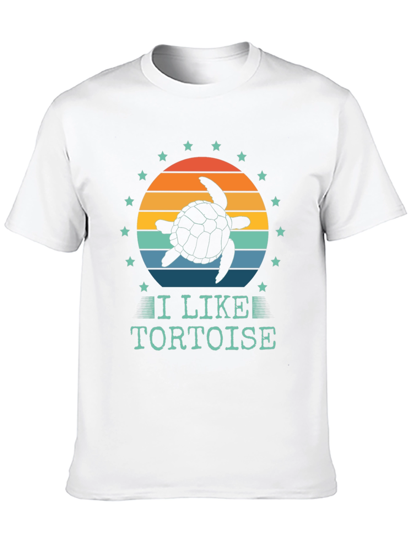 I Like Tortoise T-Shirt - Sunset Design
