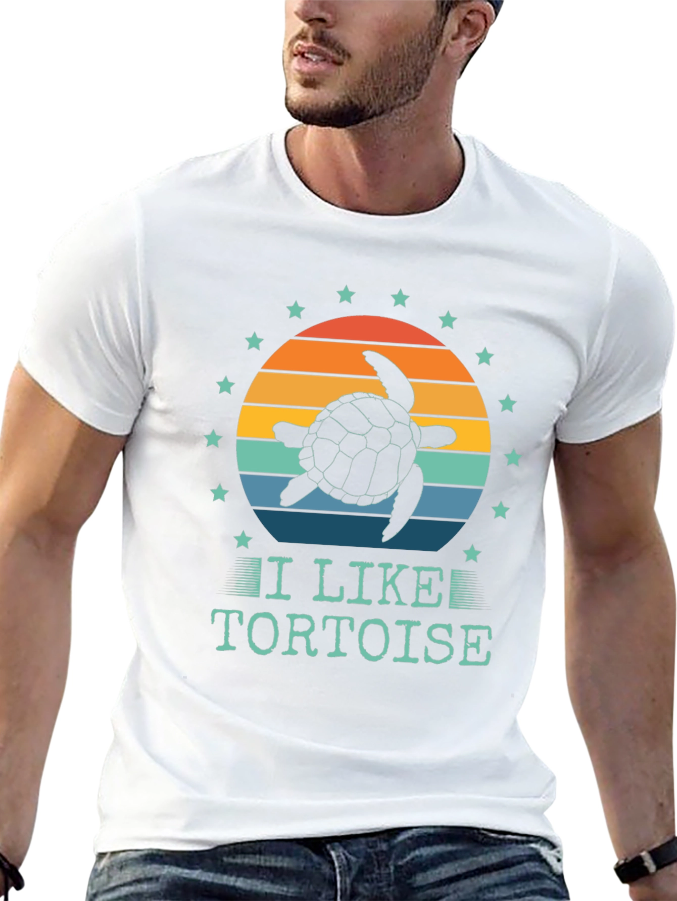 I Like Tortoise T-Shirt - Sunset Design