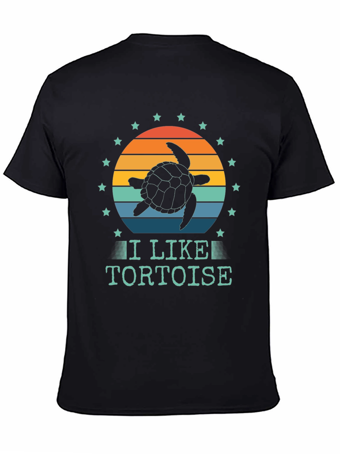 I Like Tortoise T-Shirt - Sunset Design
