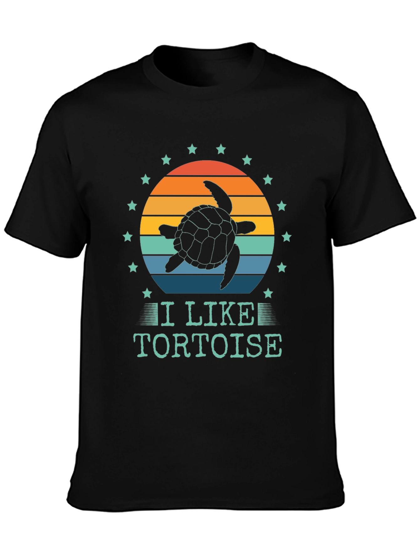 I Like Tortoise T-Shirt - Sunset Design
