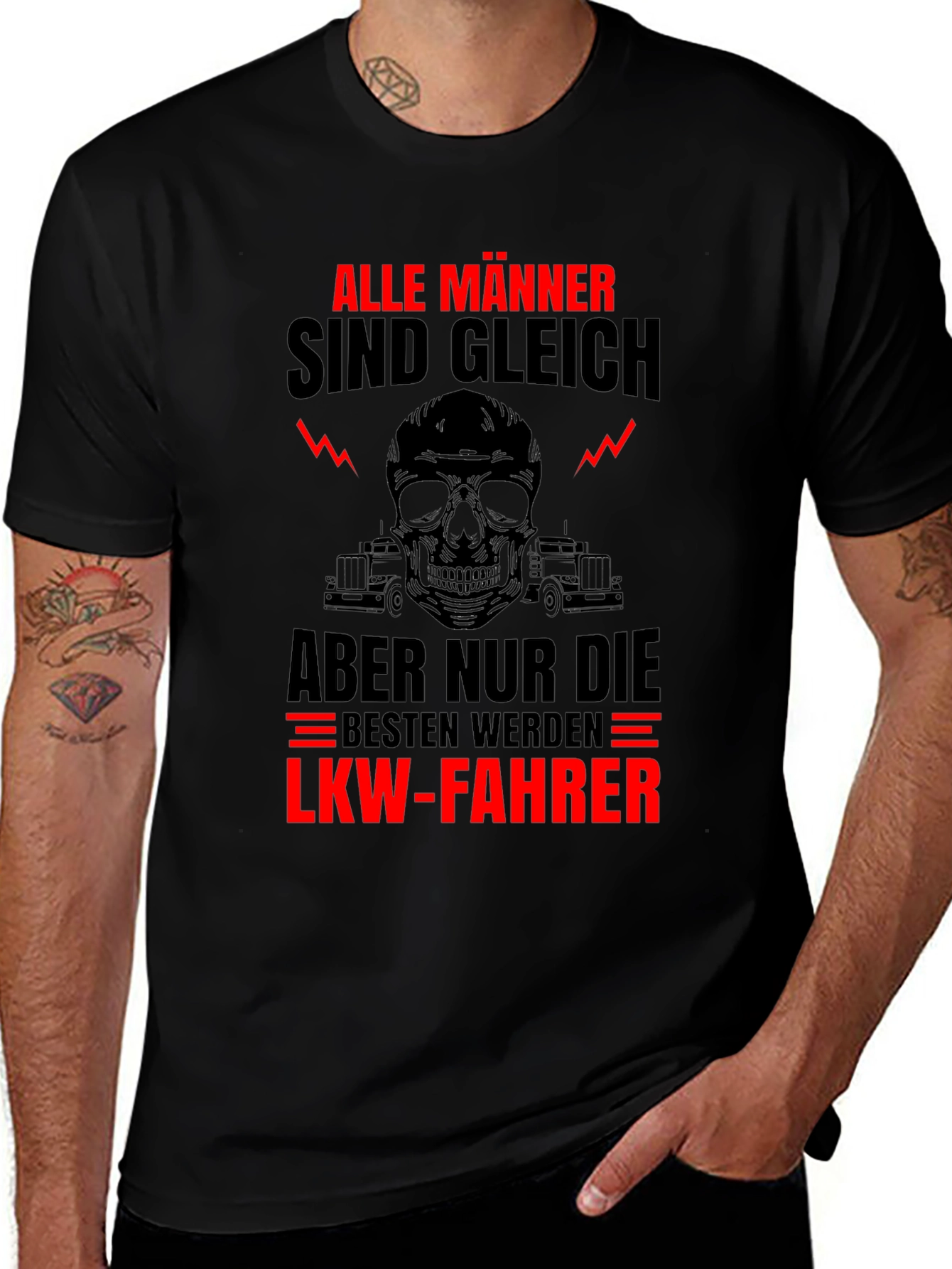 Trucker T-Shirt - Alle Männer Sind Gleich