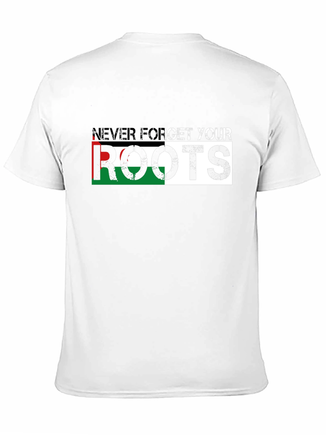Never Forget Your Roots Black T-Shirt