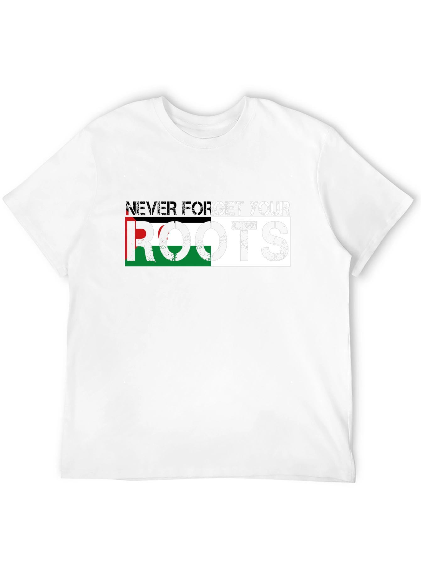 Never Forget Your Roots Black T-Shirt