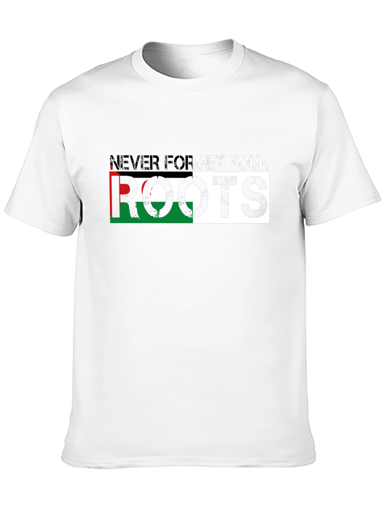 Never Forget Your Roots Black T-Shirt