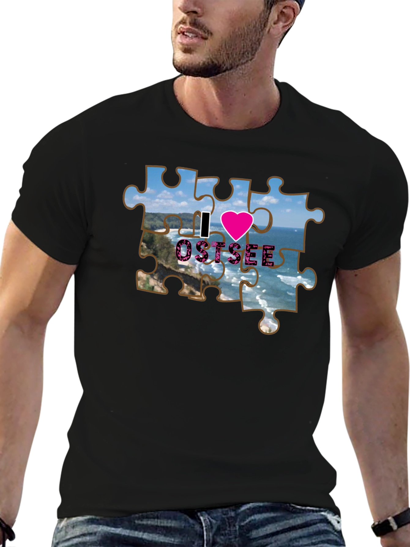 I Love Ostsee Jigsaw Tee