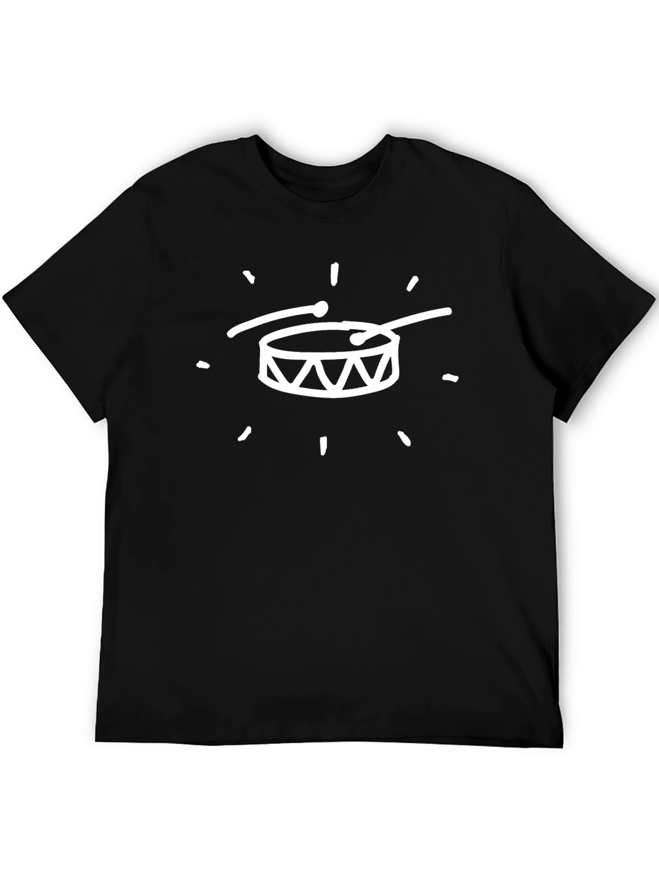 Drum Kit Graphic Tee - Black