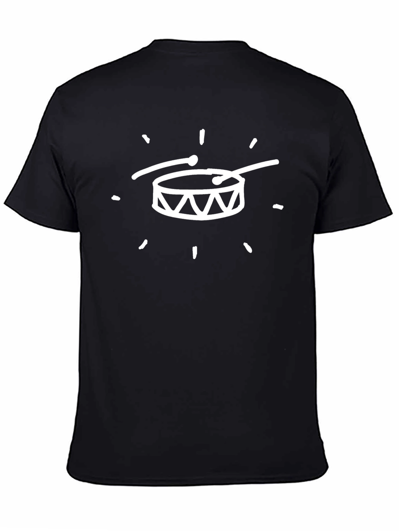 Drum Kit Graphic Tee - Black