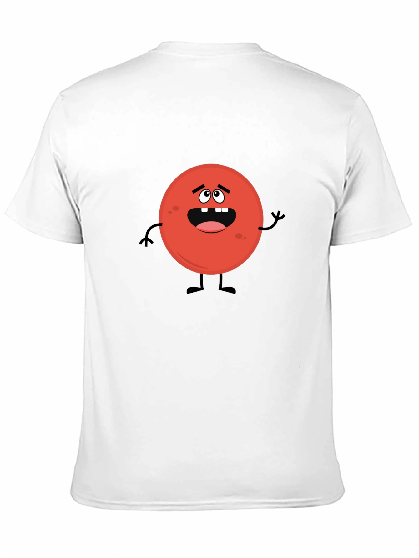 Funny Red Blood Cell Cartoon Graphic Black T-Shirt