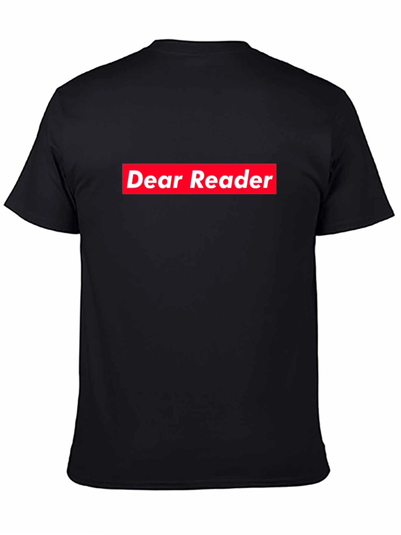 Dear Reader Graphic Tee - Black Cotton Blend