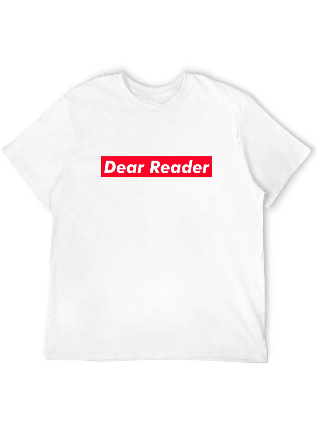 Dear Reader Graphic Tee - Black Cotton Blend