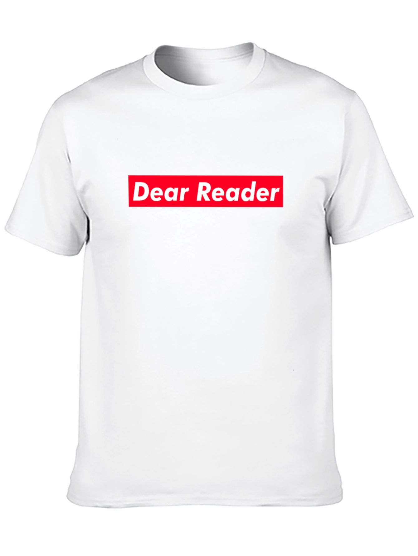 Dear Reader Graphic Tee - Black Cotton Blend