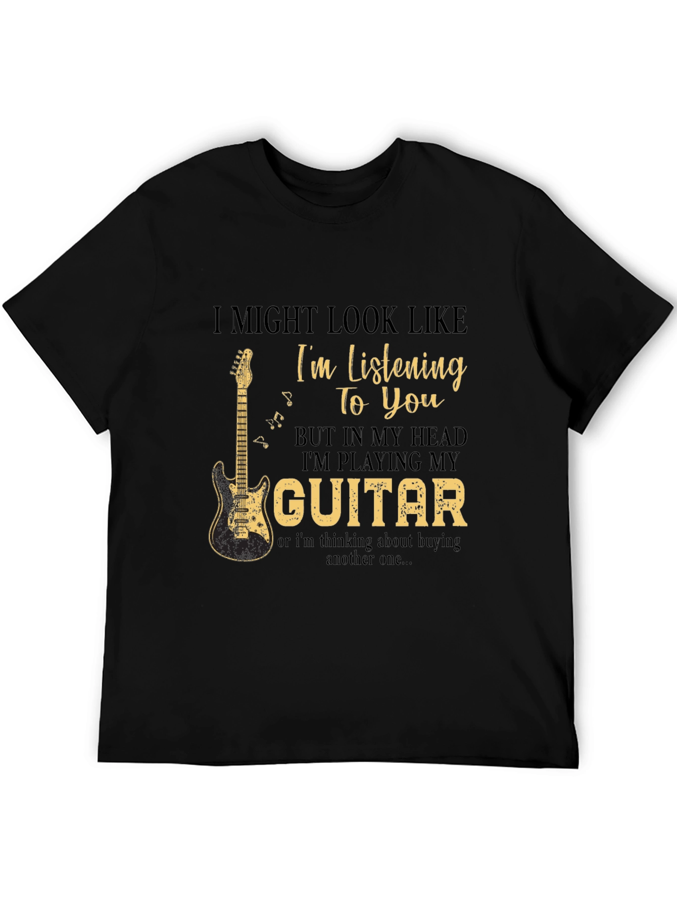 Guitar Lovers Tee: Im Playing My Guitar T-Shirt