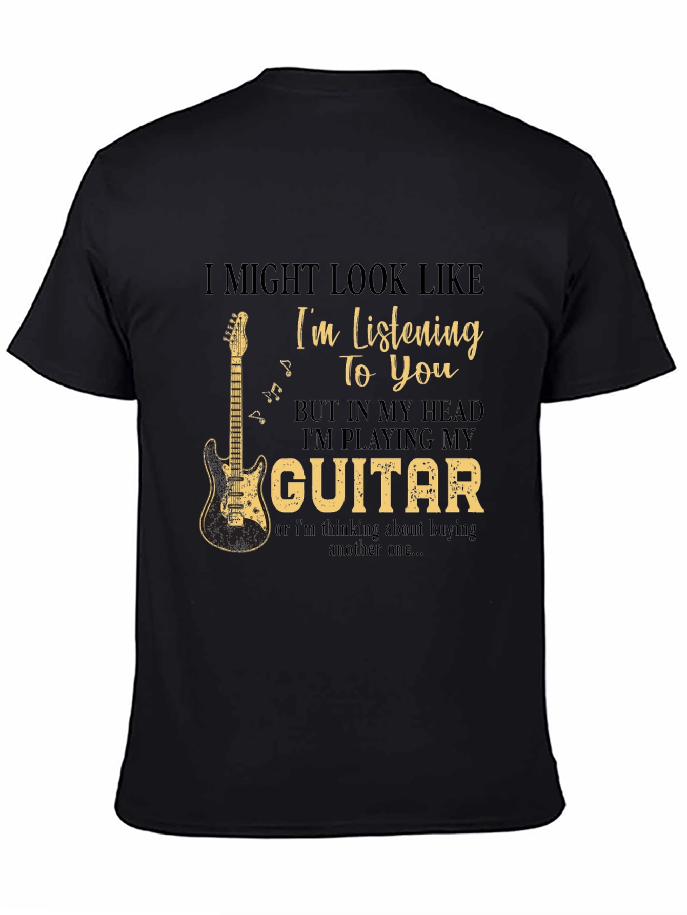 Guitar Lovers Tee: Im Playing My Guitar T-Shirt