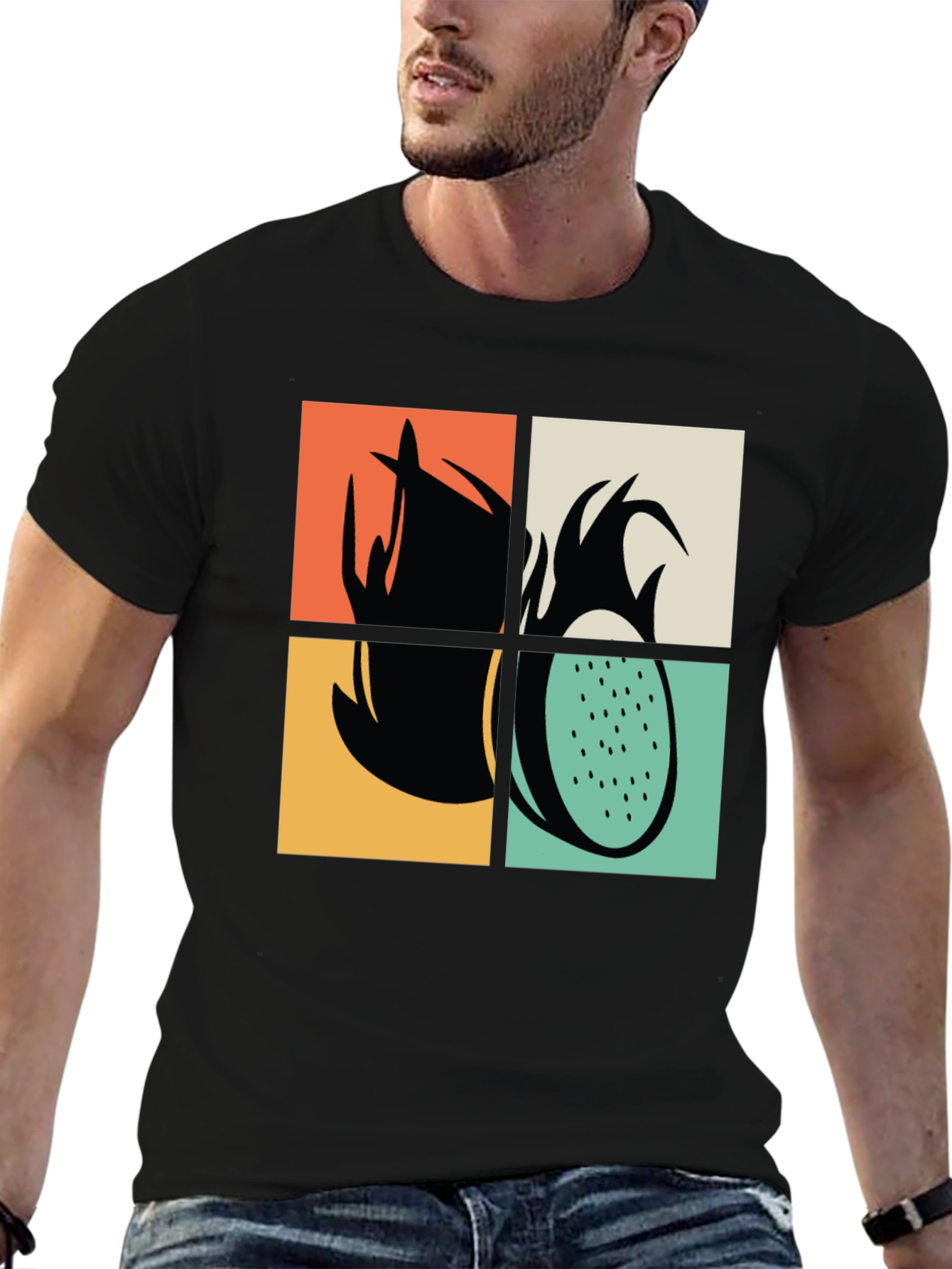 Retro Dragon Fruit Graphic Tee - Unisex