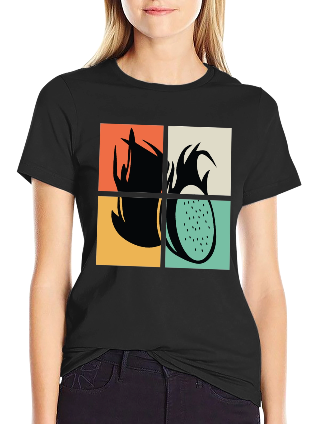 Retro Dragon Fruit Graphic Tee - Unisex