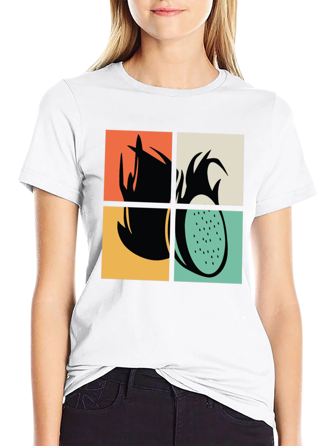 Retro Dragon Fruit Graphic Tee - Unisex