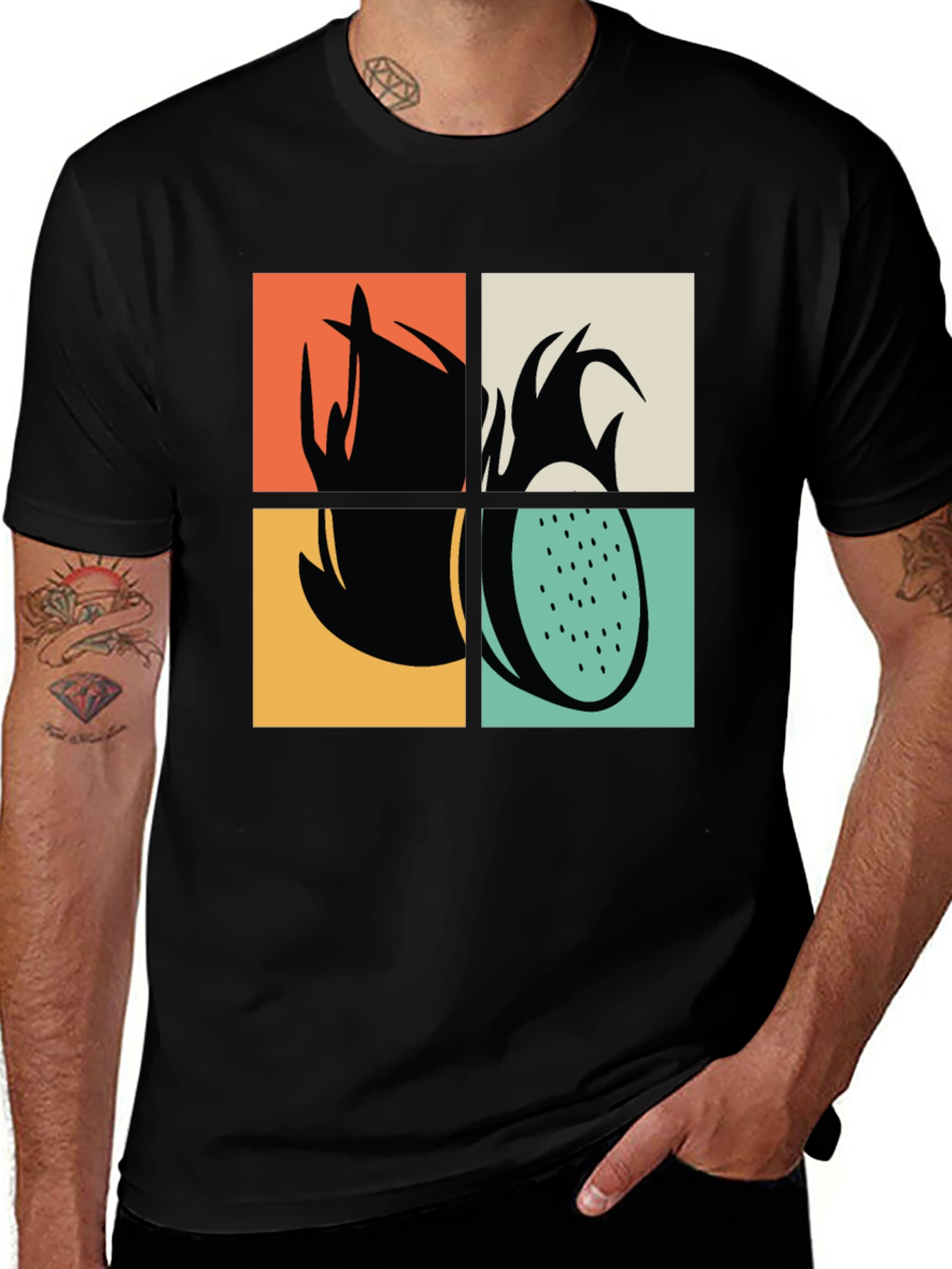 Retro Dragon Fruit Graphic Tee - Unisex