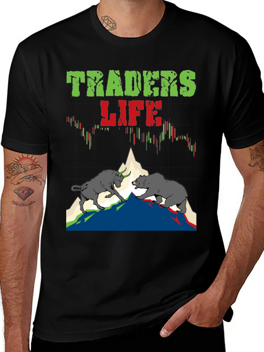 Traders Life T-Shirt - Bull vs Bear Market