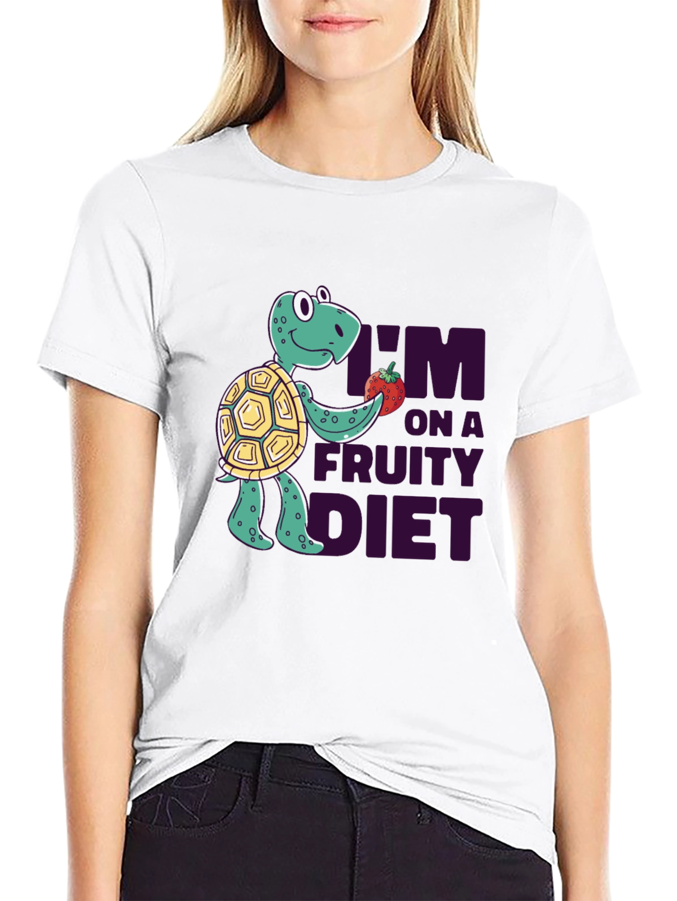 Fruity Diet Turtle T-Shirt - Fun Graphic Tee