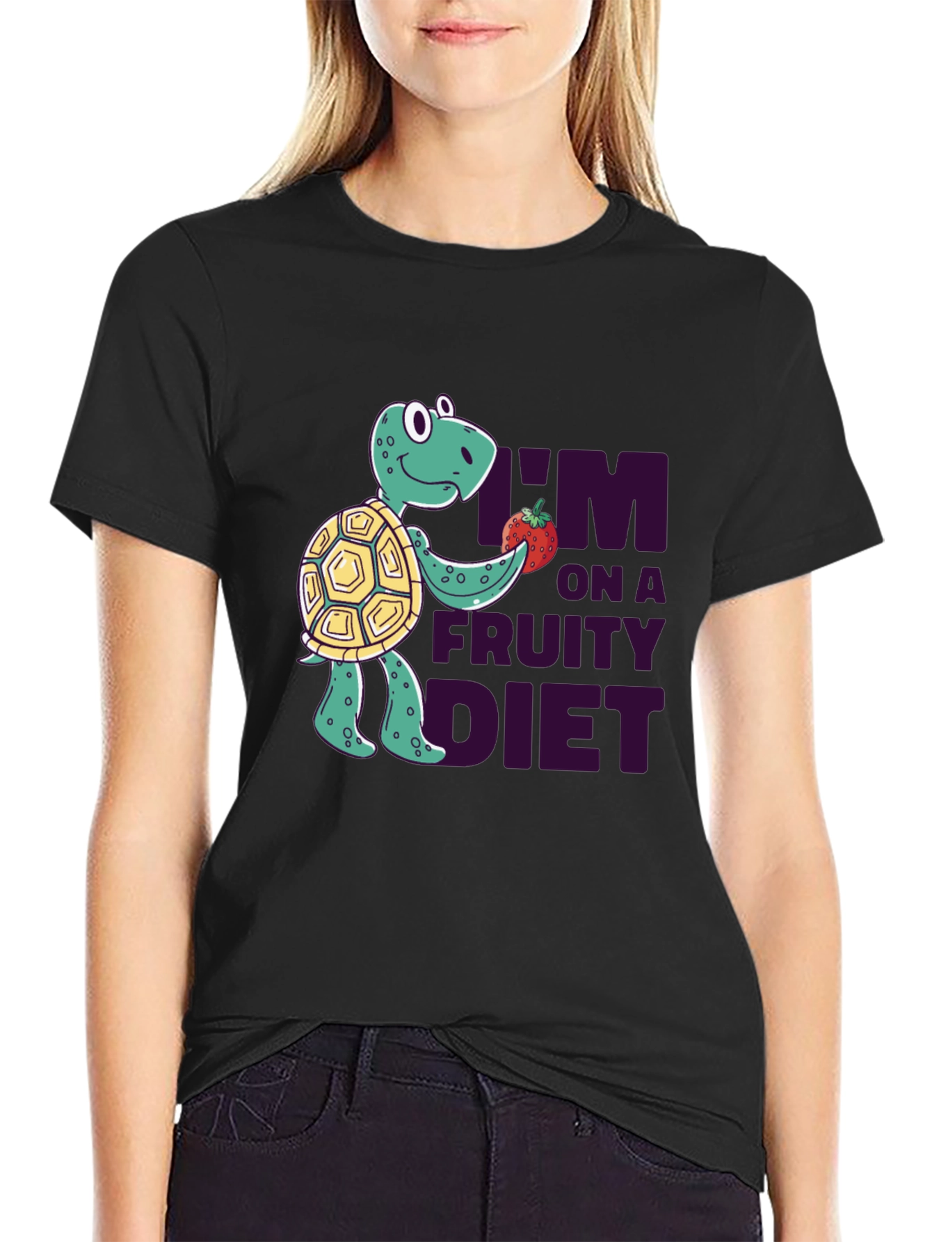 Fruity Diet Turtle T-Shirt - Fun Graphic Tee