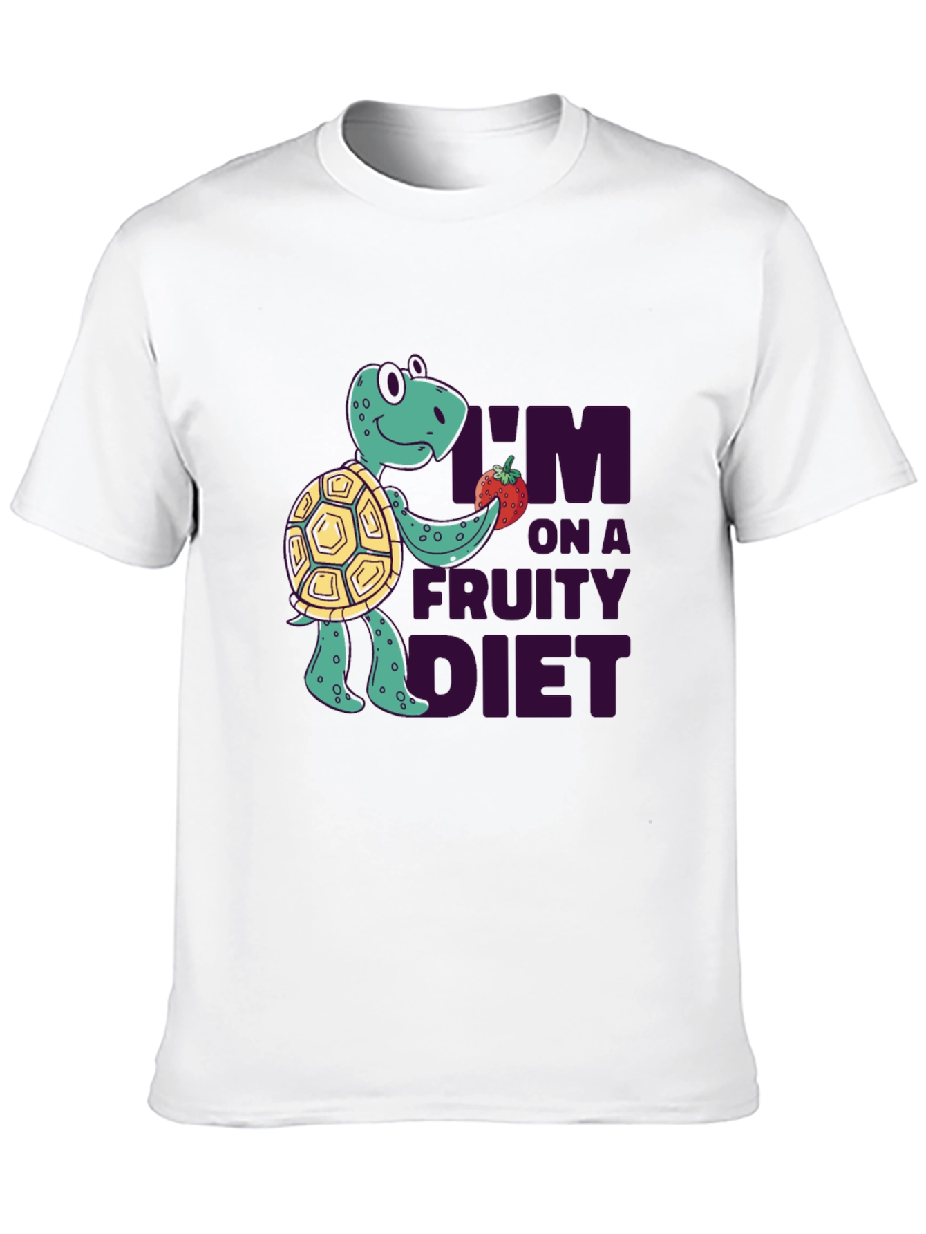 Fruity Diet Turtle T-Shirt - Fun Graphic Tee