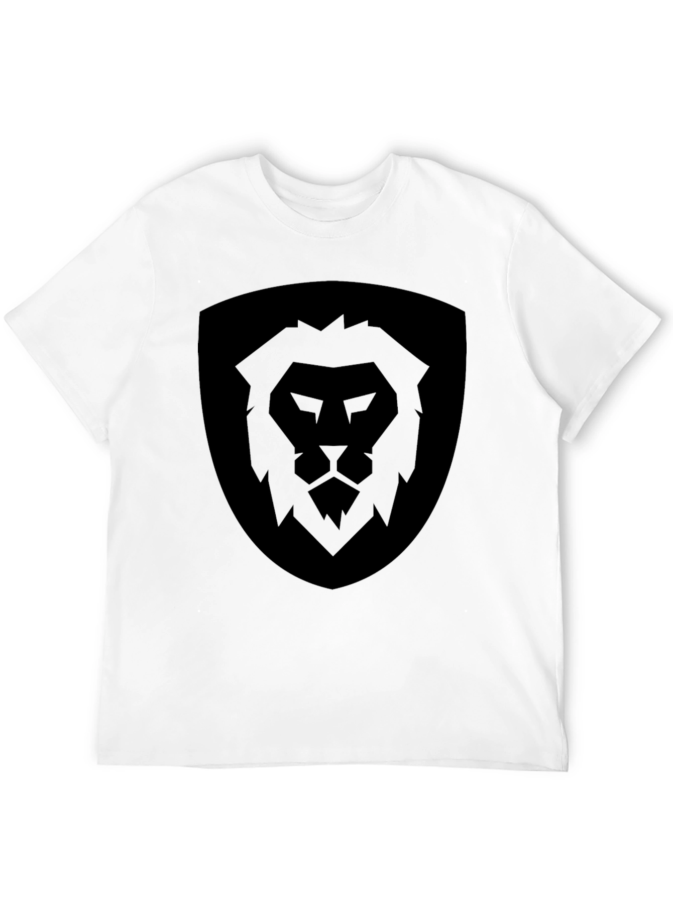 Lion Shield Graphic Tee - Mens Black T-Shirt