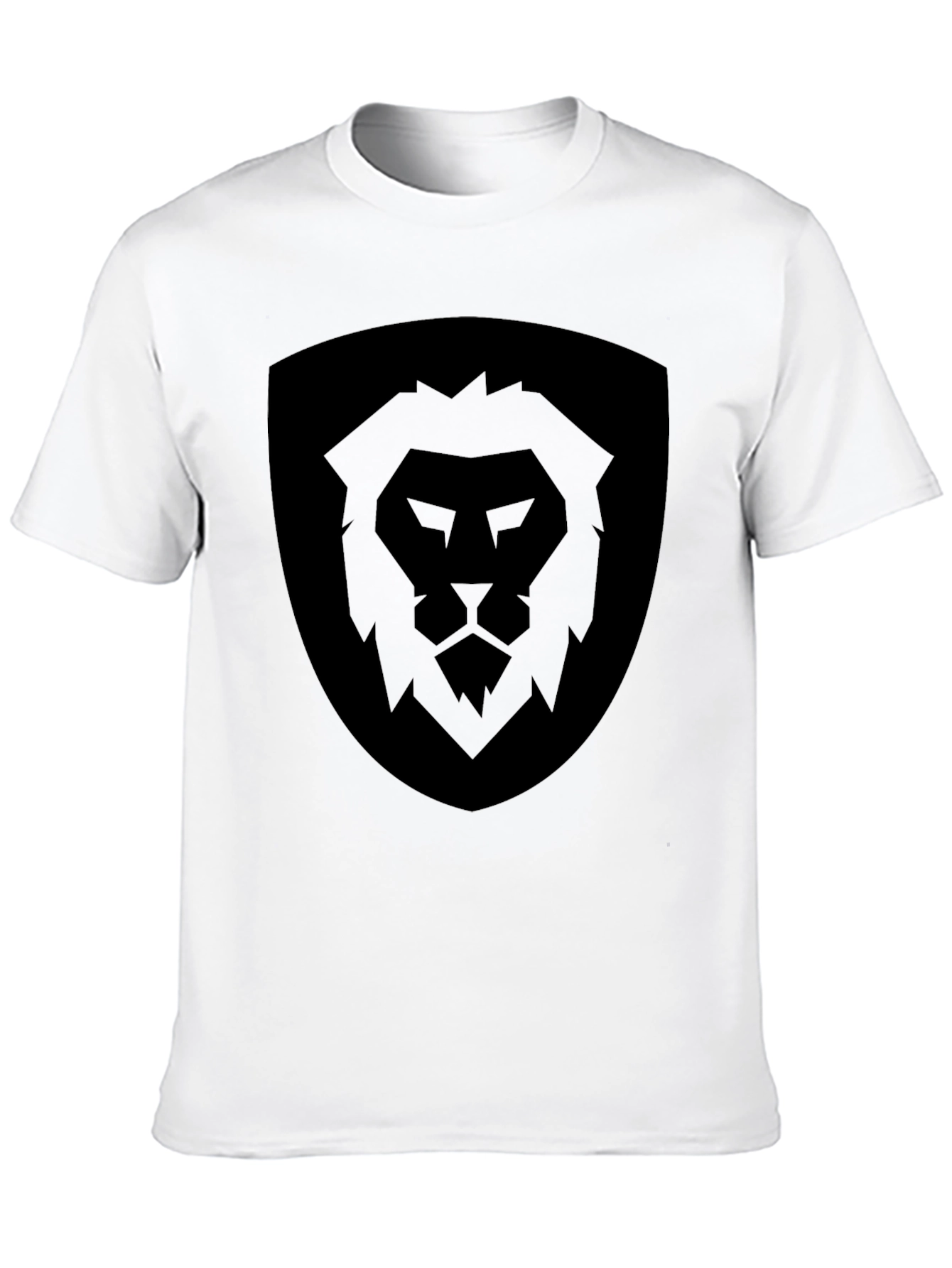 Lion Shield Graphic Tee - Mens Black T-Shirt