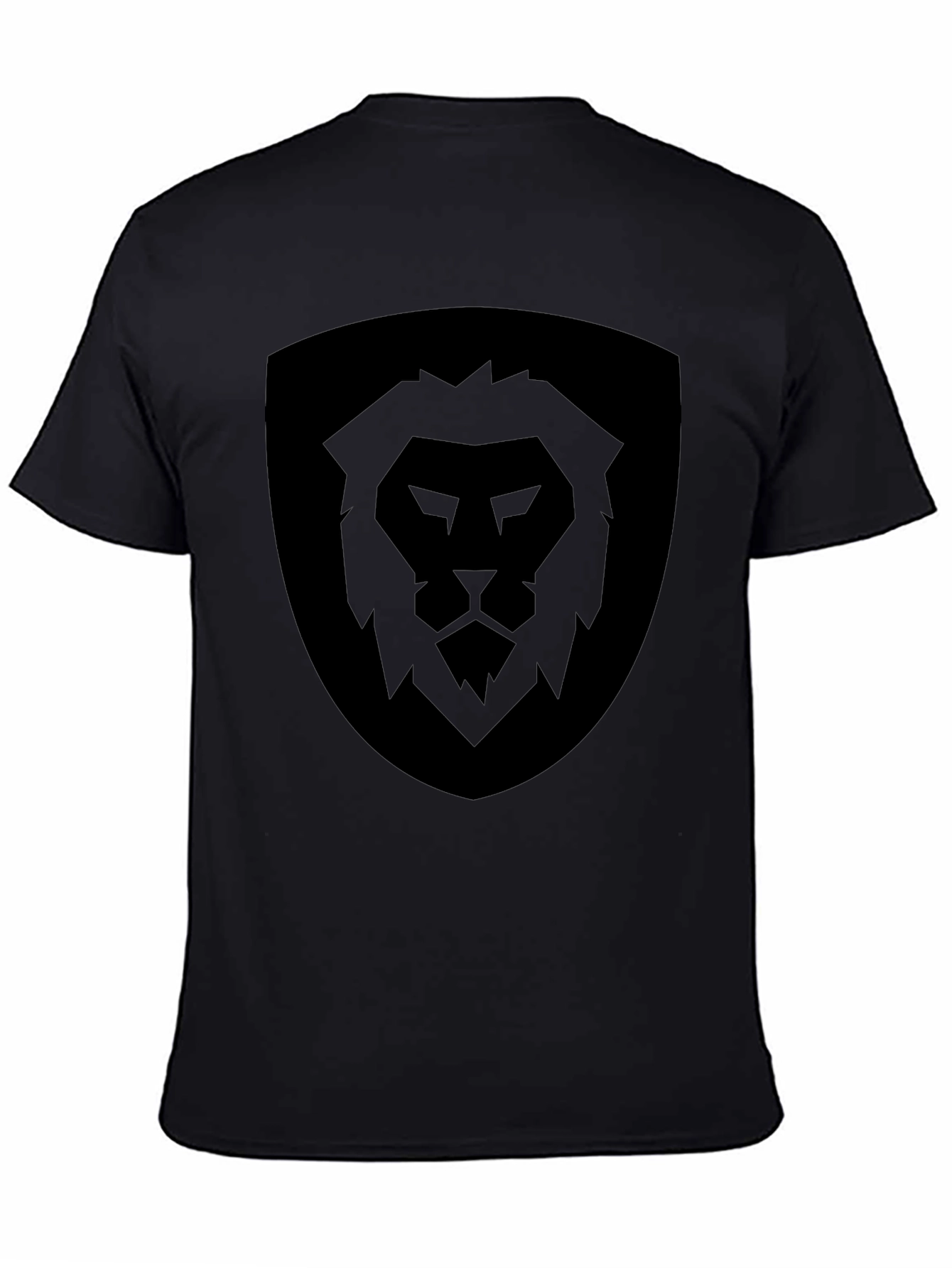 Lion Shield Graphic Tee - Mens Black T-Shirt