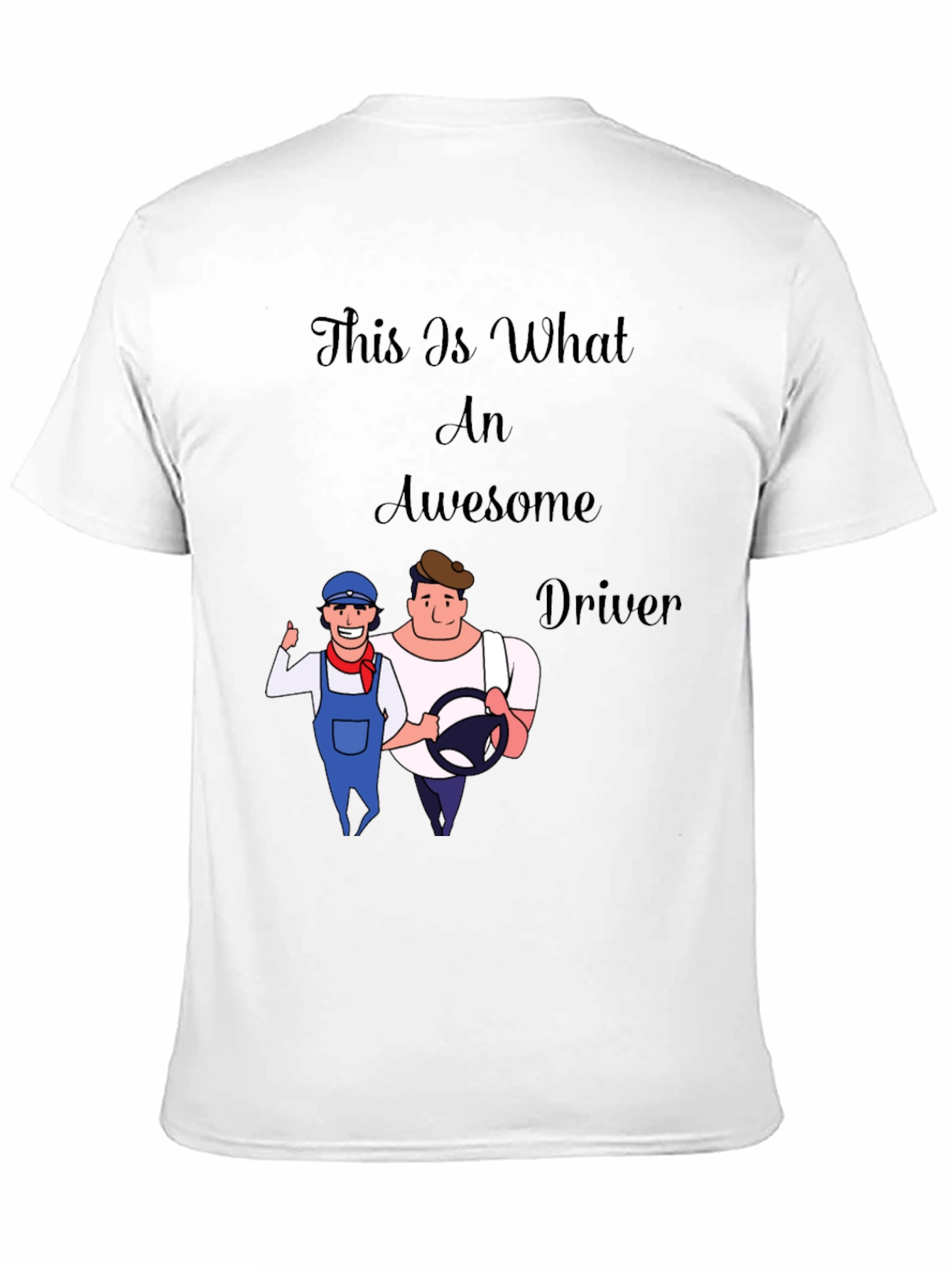 Awesome Driver Graphic Tee - Cool Cartoon Design