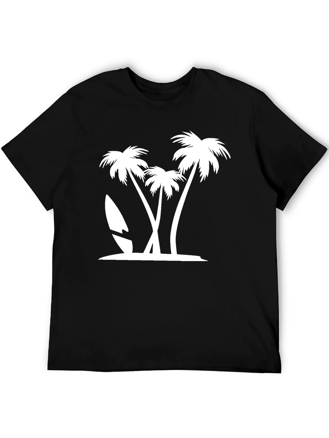 Tropical Palm Tree Graphic Tee - Island Vibes