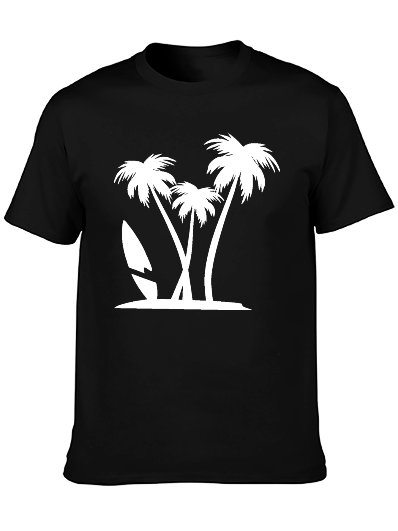 Tropical Palm Tree Graphic Tee - Island Vibes