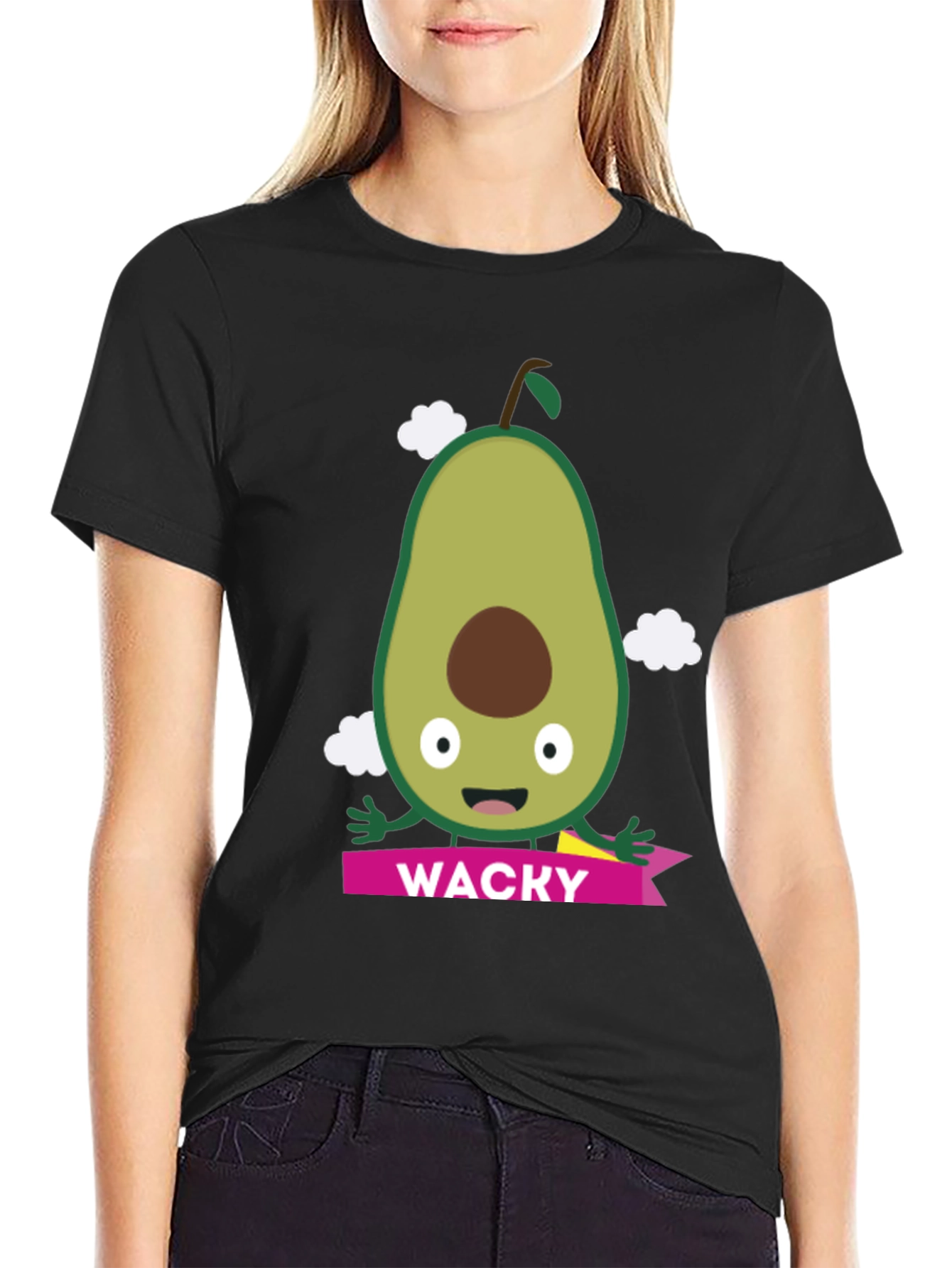 Wacky Avocado T-Shirt - Funny Cartoon Fruit Tee