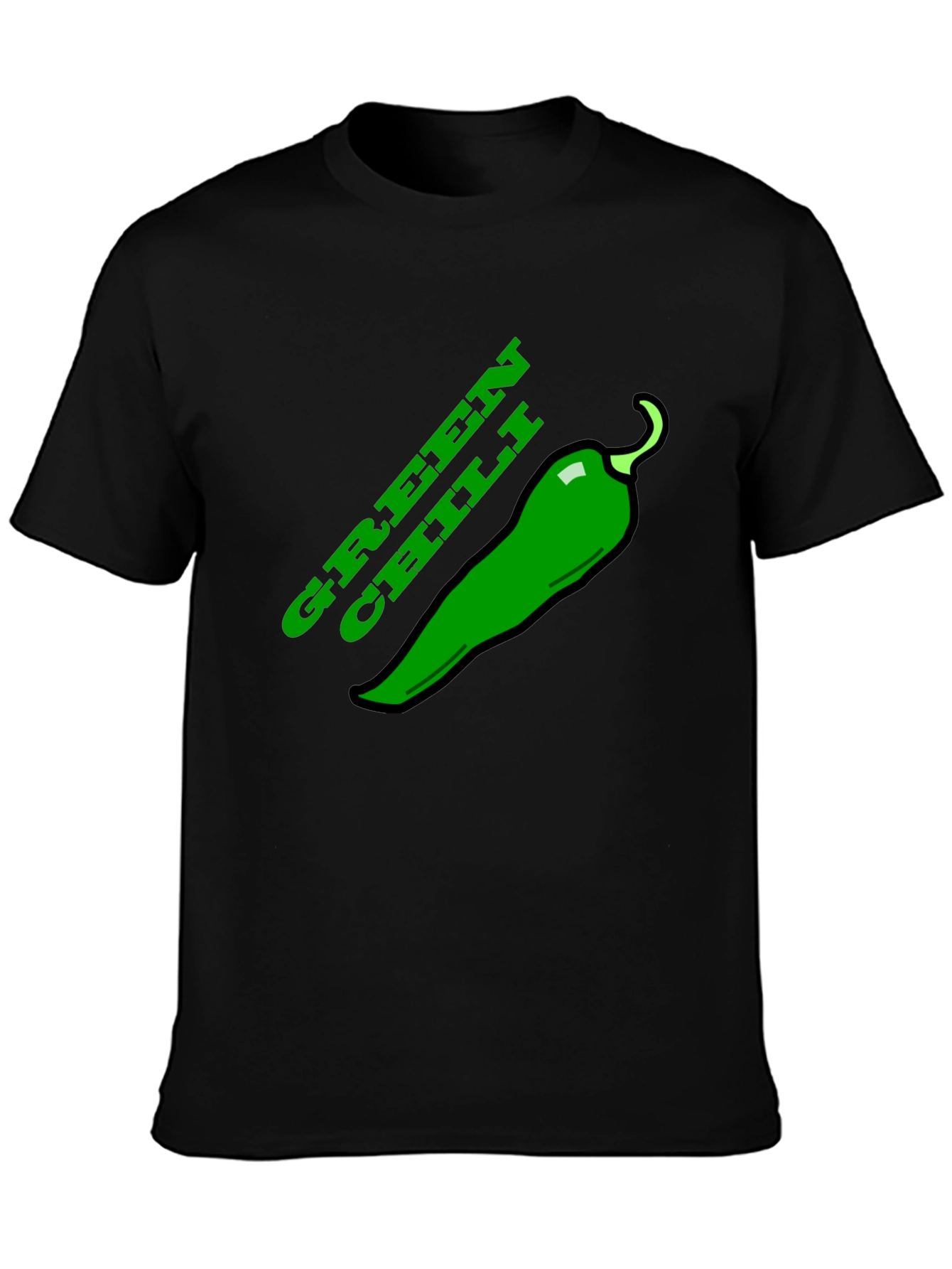 Green Chili Graphic Tee - Spicy Food Lovers T-Shirt