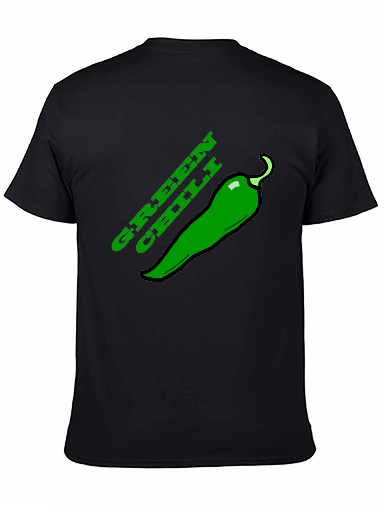 Green Chili Graphic Tee - Spicy Food Lovers T-Shirt
