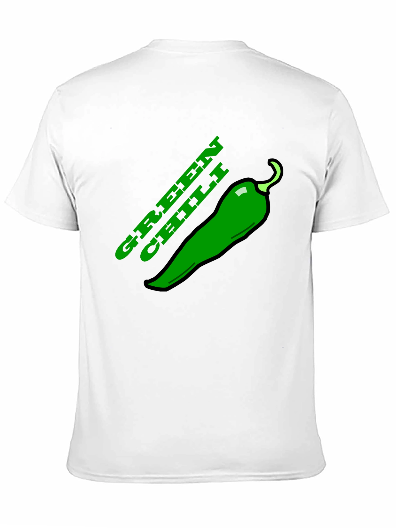 Green Chili Graphic Tee - Spicy Food Lovers T-Shirt