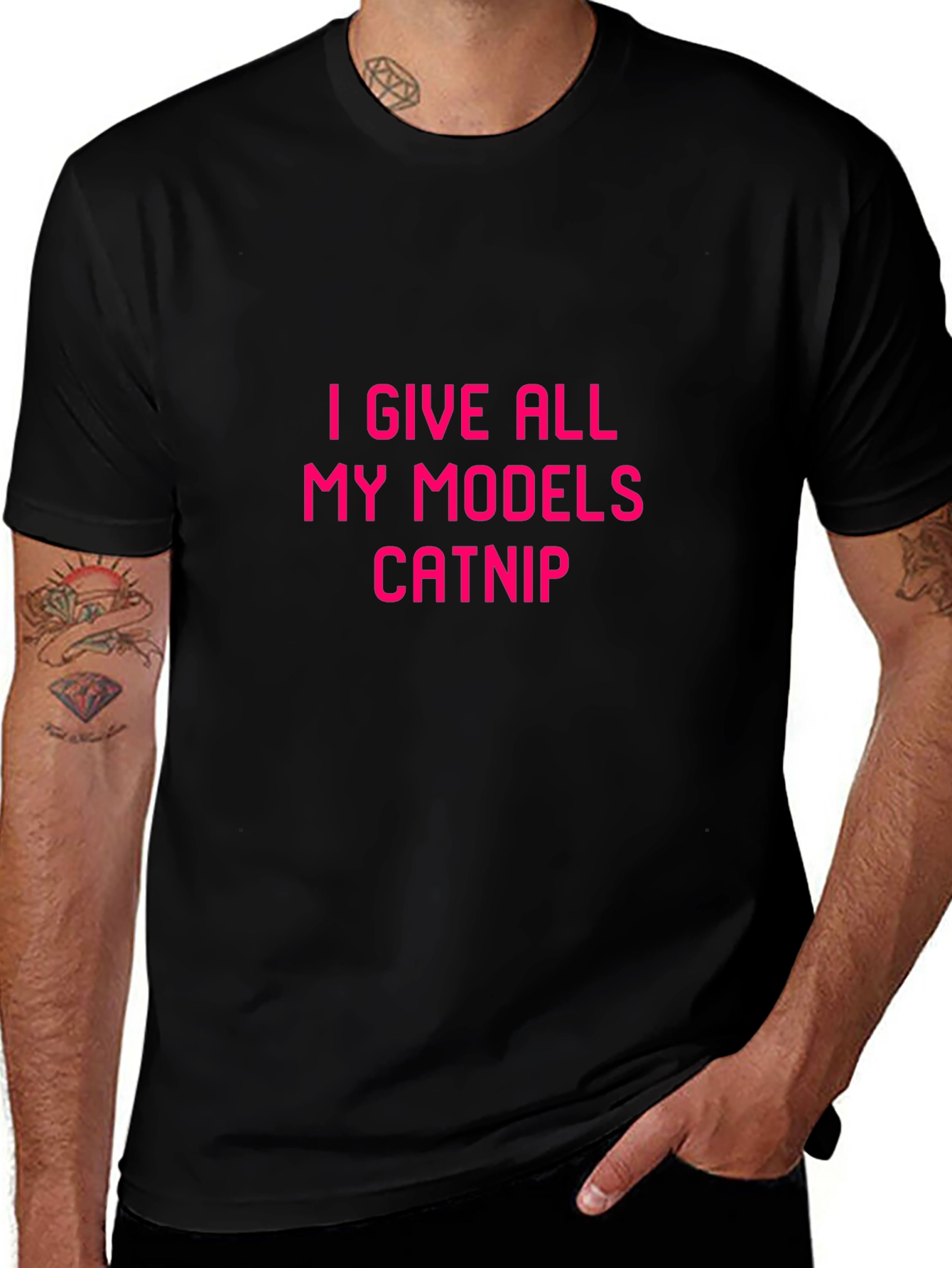 I Give All My Models Catnip Graphic Tee