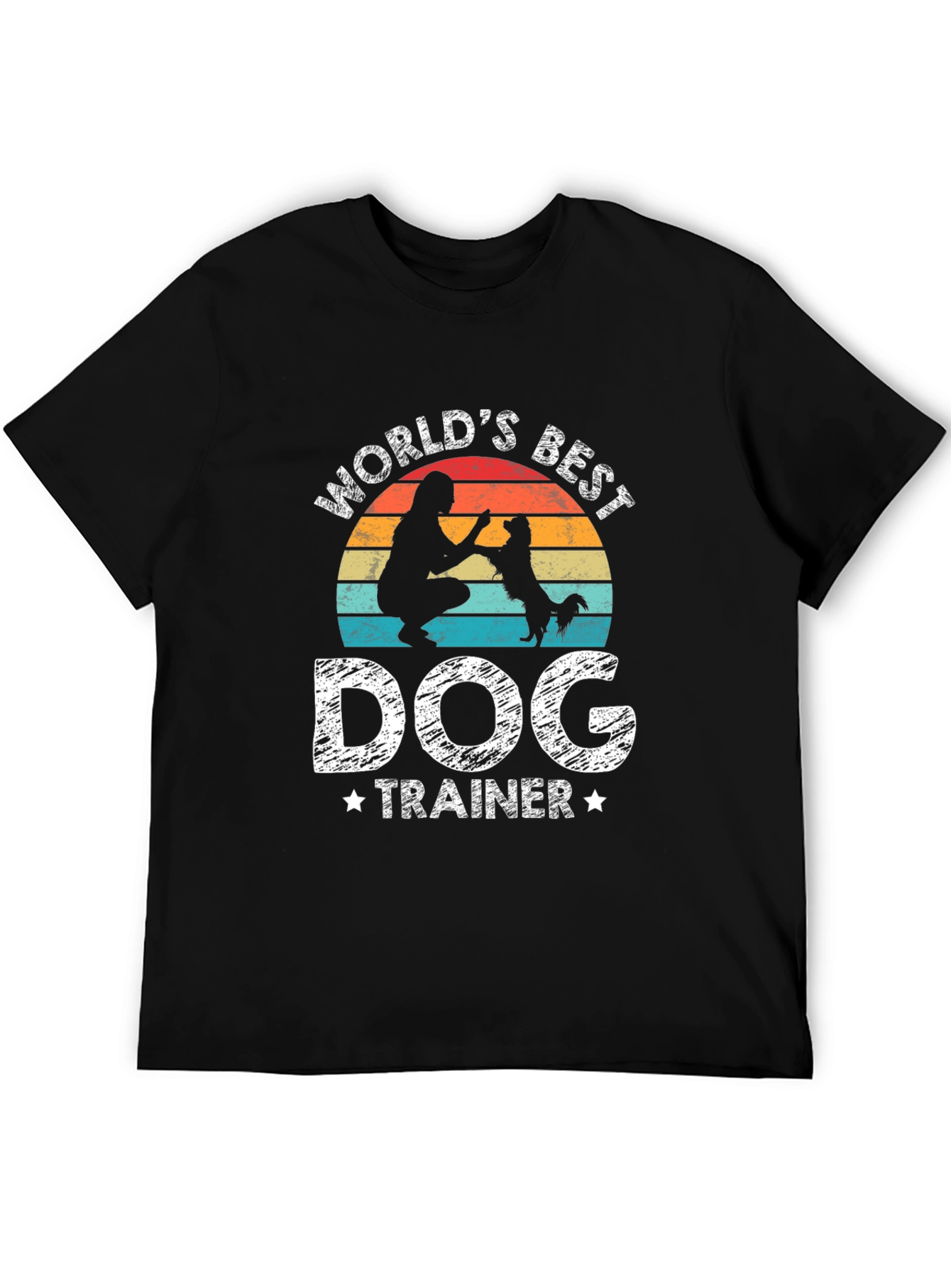 Worlds Best Dog Trainer Black T-Shirt
