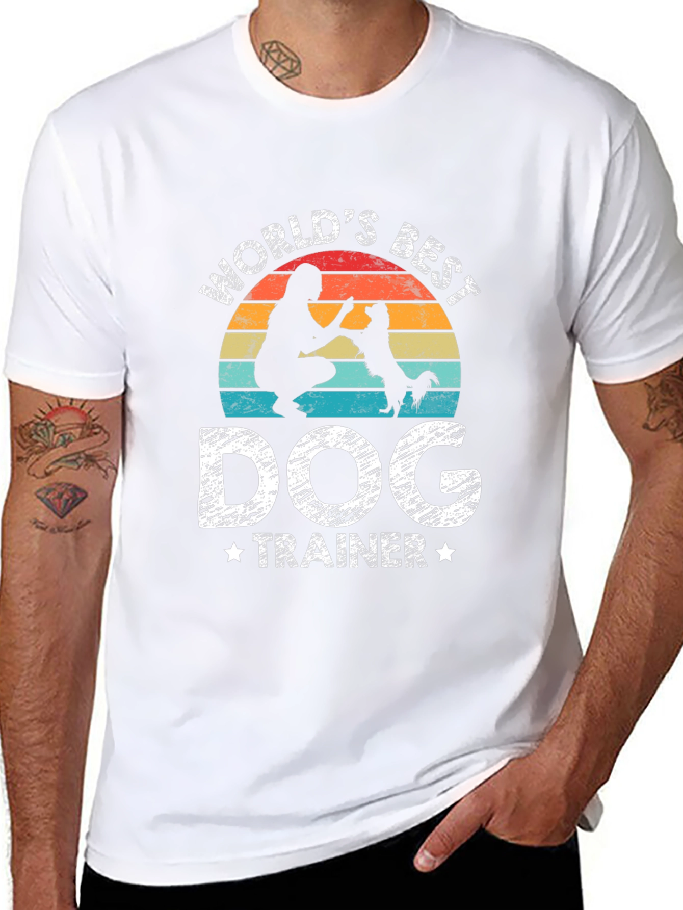 Worlds Best Dog Trainer Black T-Shirt