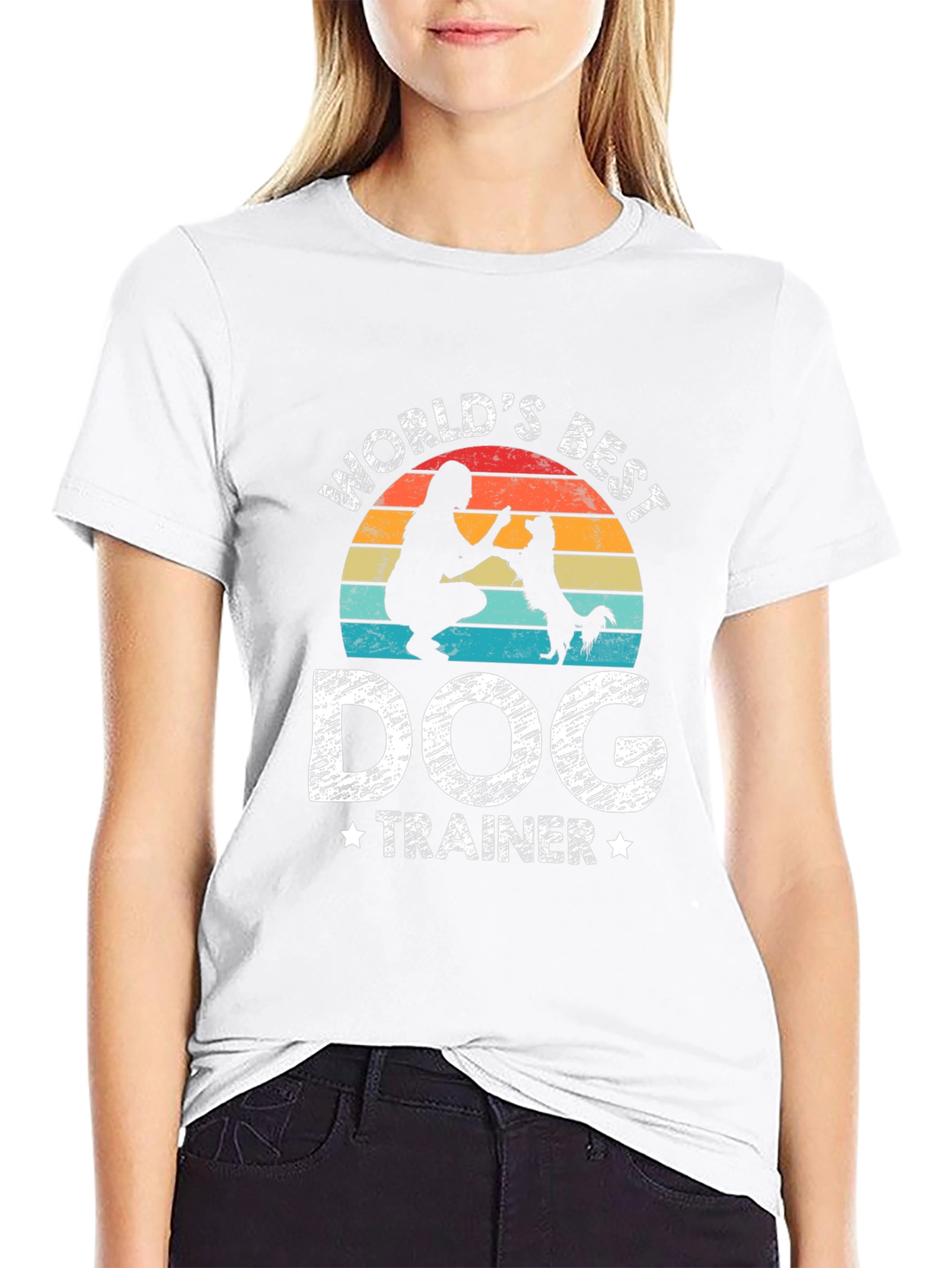 Worlds Best Dog Trainer Black T-Shirt