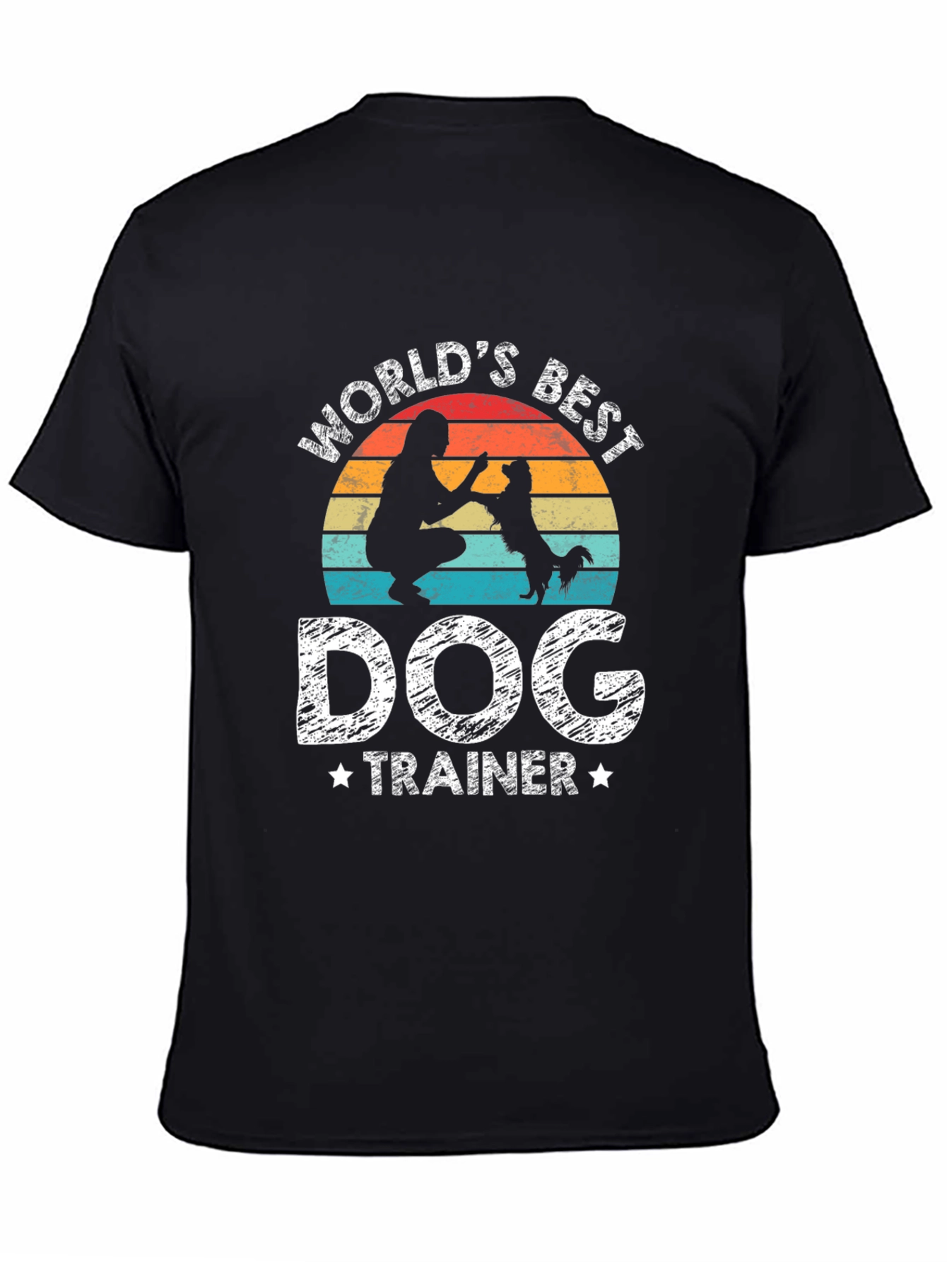 Worlds Best Dog Trainer Black T-Shirt